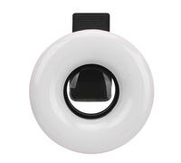 Lente Macro Lente de Luz de Relleno LED con Mini Clip Anillo de Luz Zoom 15X 3000K-6500K 5 Brillo Ajustable para Teléfono Fotografía Grabación de Video Computadoras Portátiles