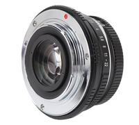 Lente Manual de 25 Mm F1.7 - Efecto de Ráfaga de Apertura y Zoom Grande para Cámaras M4/3, Aleación de Aluminio Liviano con Bokeh de 10 Palas (20 Cm de Enfoque Cercano (Black)