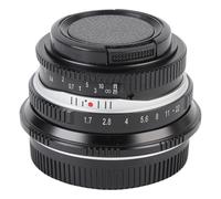 Lente Manual de 25 Mm F1.7 para Cámara, Lente de Enfoque Manual de Gran Apertura para Cámaras sin Espejo con Montura G1, G3, G5, G6, G7 y M4/3. CREA un Ambiente Romántico, (Black)
