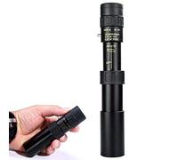 Lente monocular, 4K 10-300X40mm Super Teleobjetivo Zoom Monocular Telescopio con visión nocturna, telescopio HD de alta potencia para observación de aves, caza, camping, impermeable, a prueba de
