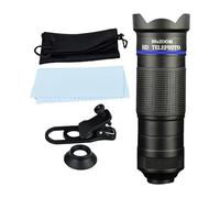 Lente monocular para teléfono | Telescopio para observación estelar - Accesorio portátil con clip para teléfono y zoom potente, ideal para excursiones al aire libre con familia y amigos
