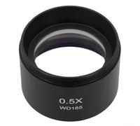 Lente Objetivo 0.7X para Microscopio Binocular y Trinocular - de Vidrio 48mm que Reduce Aumento para Inspección de Grandes Muestras Industriales(0.5X)