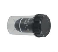 Lente objetivo de microscopio negro RMS 20 de 2 mm 195 con 4X 20X 40X 60X 100X para uso académico (100X)