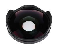 Lente Ojo de Gran Angular, Lente Ojo de 0,3X de Alta Definición con Parasol Montaje de Rosca de 72 Mm Larga Profundidad de Campo Compatible con Videocámara, Vidrio óptico