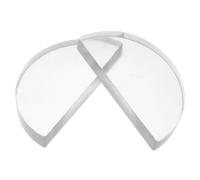 Lente Óptica de Vidrio Semicircular 2 Piezas para Experimentos | Experimento Óptico, Lente Semicircular de Vidrio para Física, Decoracion Colegio