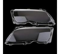 Lente para delantero PC para BMW E46 3-Series 4DR 2002-2005 Repuesto Transparente Anti-Amarilleo Par Izquierdo y Derecho