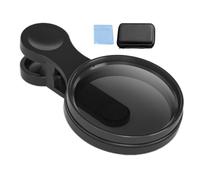 Lente polarizadora para smartphone, caja de polipropileno con filtro de vidrio de montaje de clip, kit antirreflectante de cámara, accesorio de fotos compacto, almacenamiento protector de imagen HD