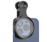 Lente polarizadora para teléfono, óptico de 52 mm, polarizador de clip delgado, lente de cámara de alta definición para entusiastas profesionales, adultos, familiares y amigos