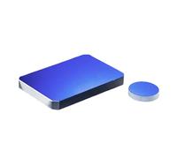 Lente reflectora de Vidrio óptico K9 de Alta precisión: Cuadrada/Redonda, recubierta de Aluminio, 1 Unidad for un Reflejo de luz Superior(10x3mm)