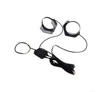Lente RGB para BMW para Bi Xenon Proyector LED Angel Eyes Lente(3 Inch) | Mejora estética frontal, modos múltiples RGB, control vía APP, compatible para Bi Xenon, 5D cristal