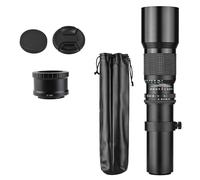 Lente Súper Teleobjetivo de 500 Mm para Cámaras Zoom F8.0 F32 Apertura de Lente Múltiple Soporte de Trípode con Anillo Adaptador de Montaje Nex para A9 A7 A7R A7S A5000 A6000