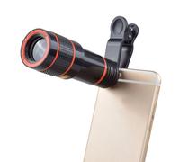 Lente telefoto 12x para iPhone, Samsung, Pixel, OnePlus, Huawei - Lente de cámara externa HD compatible con la mayoría de los teléfonos.