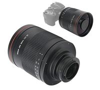 Lente Teleobjetivo Espejo, 900mm F8.0 Enfoque Manual Lente Teleobjetivo Zoom con Anillo Adaptador para Cámara SLR para con Montaje AI, para Observación de Aves en Paisaje