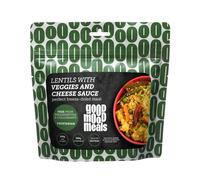 Lentejas con verduras y salsa de queso - Comida liofilizada - Good Mood Meals