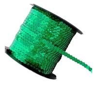 Lentejuelas circulares planas de 90 metros de alta durabilidad con agujeros for accesorios de cinta de encaje DIY.(Forest Green)