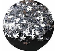 Lentejuelas cóncavas de flor de ciruelo de 10 mm, paquete de 10 g, para decoración navideña, manualidades, adornos, costura, accesorios, n.° 1, 10 mm, 300 unidades
