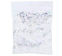 Lentejuelas de estrella PET, purpurina de fantasía mixta plateada para cuerpo, cara, cabello, maquillaje, arte de uñas MHXK-008