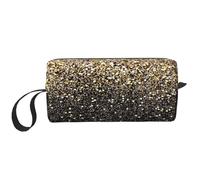 Lentejuelas Doradas Brillantes., Bolsa de Maquillaje Bolsa de cosméticos Bolsa de artículos de tocador de Viaje portátil Bolsa de Maquillaje
