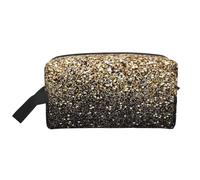 Lentejuelas Doradas Brillantes., Bolsa de Maquillaje Bolsa de cosméticos Bolsa de artículos de tocador de Viaje portátil Organizador de Bolsa de Maquillaje