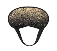 Lentejuelas doradas brillantes, Cubiertas oculares completas, antifaces para dormir que bloquean la luz, orejeras opacas para dormir