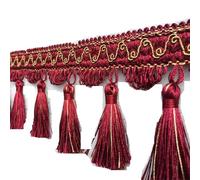 Lentejuelas Flecos Borla de costura 1/2 metro, flecos encaje, artesanía for el hogar, cinta tela for cortina, tapicería, accesorio ropa for, decoración DIY(8,1M)