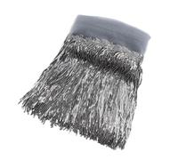 Lentejuelas Flecos Ribete de flecos costura PVC 10 yardas, adorno con borlas encaje lentejuelas doradas anchas for manualidades DIY, accesorios for cortinas ropa(04)