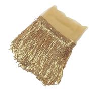 Lentejuelas Flecos Ribete de flecos costura PVC 10 yardas, adorno con borlas encaje lentejuelas doradas anchas for manualidades DIY, accesorios for cortinas ropa(08)
