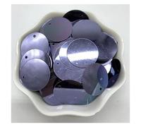 Lentejuelas Grandes 200 Uds. Lentejuelas sueltas redondas planas de PVC de 20mm con 1 agujero lateral Paillettes costura accesorios for manualidades de boda(Color 21)