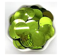 Lentejuelas Grandes 200 Uds. Lentejuelas sueltas redondas planas de PVC de 20mm con 1 agujero lateral Paillettes costura accesorios for manualidades de boda(Color 20)