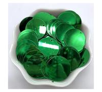 Lentejuelas Grandes 200 Uds. Lentejuelas sueltas redondas planas de PVC de 20mm con 1 agujero lateral Paillettes costura accesorios for manualidades de boda(Color 11)