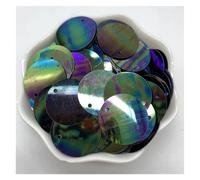Lentejuelas Grandes 200 Uds. Lentejuelas sueltas redondas planas de PVC de 20mm con 1 agujero lateral Paillettes costura accesorios for manualidades de boda(Color 16)