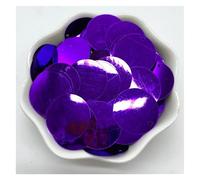 Lentejuelas Grandes 200 Uds. Lentejuelas sueltas redondas planas de PVC de 20mm con 1 agujero lateral Paillettes costura accesorios for manualidades de boda(Color 2)