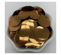 Lentejuelas Grandes 200 Uds. Lentejuelas sueltas redondas planas de PVC de 20mm con 1 agujero lateral Paillettes costura accesorios for manualidades de boda(Color 12)