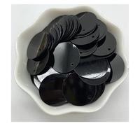 Lentejuelas Grandes 200 Uds. Lentejuelas sueltas redondas planas de PVC de 20mm con 1 agujero lateral Paillettes costura accesorios for manualidades de boda(Color 18)