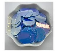 Lentejuelas Grandes 200 Uds. Lentejuelas sueltas redondas planas de PVC de 20mm con 1 agujero lateral Paillettes costura accesorios for manualidades de boda(Color 4)