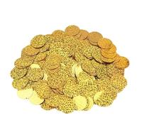 Lentejuelas grandes de 10, 15, 20, 25 y 30 mm, planas, redondas, sueltas, PVC, for costura, manualidades accesorios bricolaje for prendas vestir(Laser gold,10mm50g1250pcs)