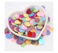 Lentejuelas Grandes Lentejuelas de 20g, 10/15/20/25/30mm, PVC, planas, redondas, sueltas, accesorios for manualidades de boda y costura(Color 1,25mm20gram120pcs)