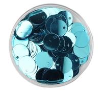 Lentejuelas holográficas sueltas para coser, Lentejuelas holográficas redondas de PVC sueltas con agujero, multicolor, 10-30 mm, for costura y manualidades(Light Blue,10mm 10g 240pcs)