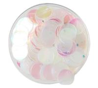 Lentejuelas holográficas sueltas para coser, Lentejuelas holográficas redondas de PVC sueltas con agujero, multicolor, 10-30 mm, for costura y manualidades(Abtransparet,10mm 10g 240pcs)