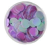 Lentejuelas holográficas sueltas para coser, Lentejuelas holográficas redondas de PVC sueltas con agujero, multicolor, 10-30 mm, for costura y manualidades(Ablila,10mm 10g 240pcs)