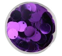 Lentejuelas holográficas sueltas para coser, Lentejuelas holográficas redondas de PVC sueltas con agujero, multicolor, 10-30 mm, for costura y manualidades(Purple,10mm 10g 240pcs)