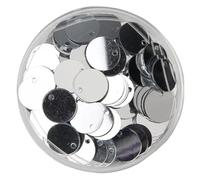 Lentejuelas holográficas sueltas para coser, Lentejuelas holográficas redondas de PVC sueltas con agujero, multicolor, 10-30 mm, for costura y manualidades(Onecolor,10mm 10g 240pcs)