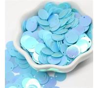 Lentejuelas más grandes 10 15 20 25 30 mm Lentejuelas sueltas redondas planas Paillettes Costura Artesanía Accesorios de bricolaje para prendas de vestir-ab blue-25mm20g120pcs