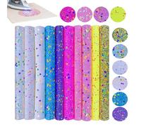 Lentejuelas para bordar - 500 g Juego de 8 hojas A4 Lentejuelas brillantes | Tela de planchado de alta costura | Ocio Creativo | Material de decoración para | Hoja de abalorios para