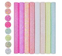 Lentejuelas para bordar - 500 g Juego de 8 hojas A4 Lentejuelas brillantes | Tela de planchado de alta costura | Ocio Creativo | Material de decoración para | Hoja de abalorios para