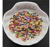 Lentejuelas para manualidades, artículos de costur Lentejuelas sueltas con forma de flor ciruelo, multicolor, 5 mm a 8, 30 g a 150, for costura y manualidades(Golden Mix,5mm 150g)