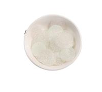 Lentejuelas para manualidades, Lentejuelas for manualidades, 120 piezas, 2 cm, lentejuelas con purpurina de PVC, multicolor, 1 orificio lateral(Brilliant White)