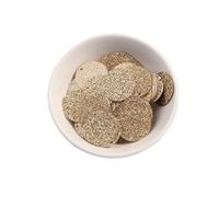 Lentejuelas para manualidades, Lentejuelas for manualidades, 120 piezas, 2 cm, lentejuelas con purpurina de PVC, multicolor, 1 orificio lateral(Light Golden)