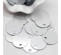Lentejuelas plateadas grandes de 10 mm, 20 mm, 30 mm, con agujero grande, planas, redondas, sueltas, para manualidades, costura, joyería, boda, accesorios de ropa 10g