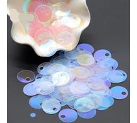 Lentejuelas Sueltas 10mm 20mm 30mm Big Hole Flat Round Loose Sequins Diy Jewelry Sewing Wedding Craft Garment Accessories(20mm MTABTS)